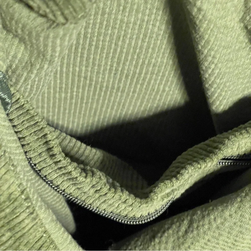Unbranded Green Corduroy Tote Bag Purse 17x25 Shoulder Strap Boho Grunge Hippie